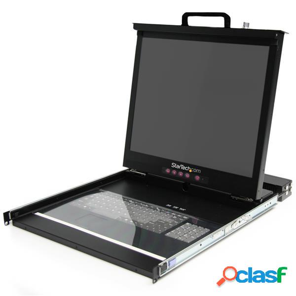 StarTech.com Consola 1U LCD de 19'' para Rack con KVM