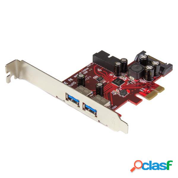 StarTech.com Tarjeta PCI Express PEXUSB3S2EI, 2x USB 3.0,