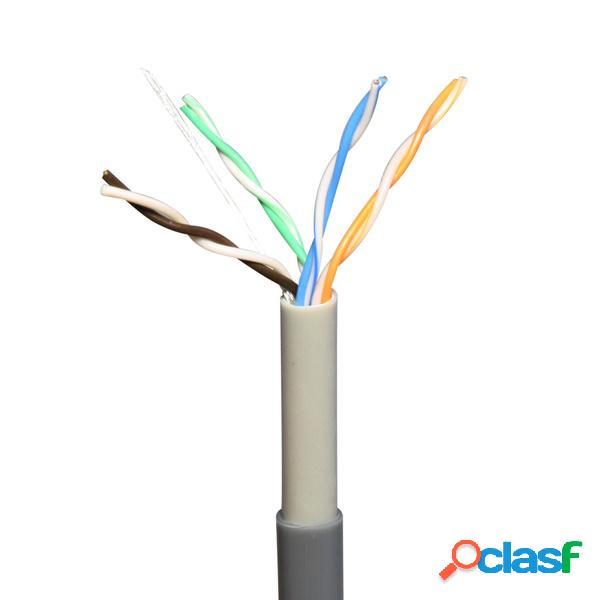 X-Case Bobina de Cable Cat5e UTP, 100 Metros, Gris