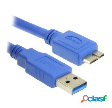 BRobotix Cable USB 3.0 A Macho - Micro USB B Macho, 1.8