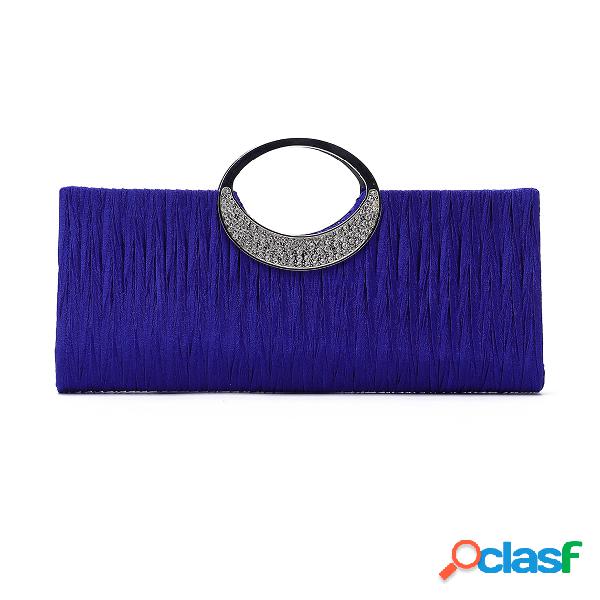 Blue Fashion Party Clutch Bags con correa de cadena