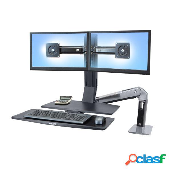 Ergotron WorkFit-A Dual con Worksurface+ para Trabajar