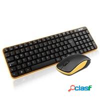 Kit de Teclado y Mouse Ghia GT4000NA, RF Inalámbrico,