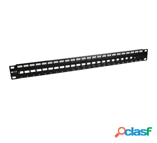 Nexxt Solutions Panel de Parcheo para Rack de 19'', 24