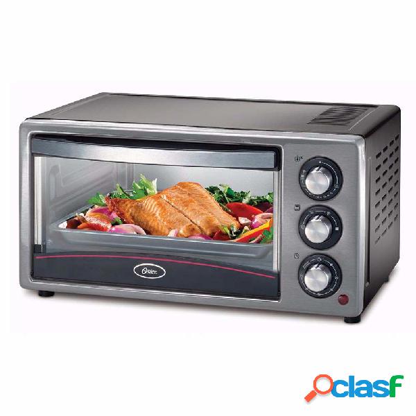 Oster Horno Eléctrico TSSTTV15LTB-013, 1300W, Negro/Plata