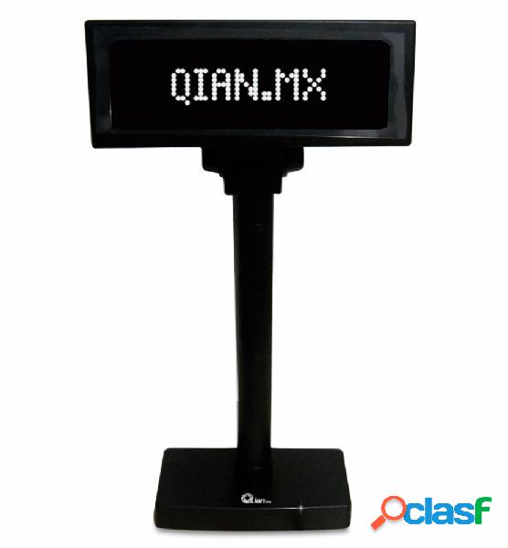 Qian Pantalla POS Pole LED QPA17001, USB, Negro