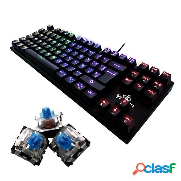 Teclado Gamer Yeyian Spark Serie 2000 RGB, Teclado