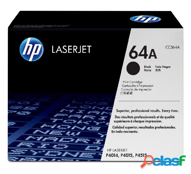 Tóner HP 64A Negro Original, 10.000 Páginas
