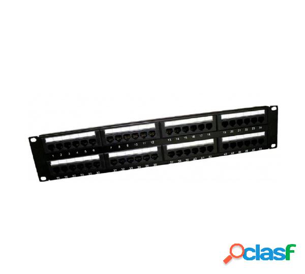 ConduNet Panel de Parcheo Cat6, 2U, 48 Puertos