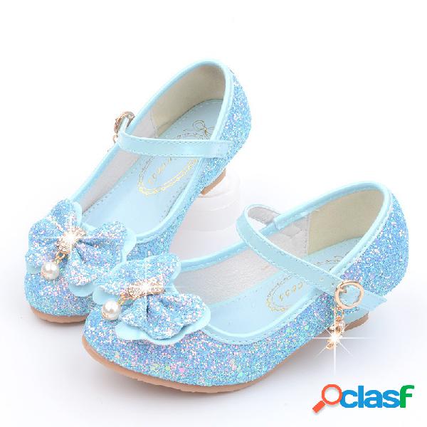 Frozenly Elsa Princess Bowknot Shining Elegante Cosplay Girl