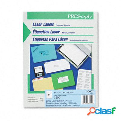 Q Productos Etiqueta para Láser 30602, 1400 Etiquetas