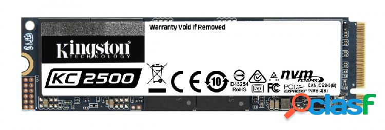 SSD Kingston KC2500, 1TB, PCI Express 3.0, M.2