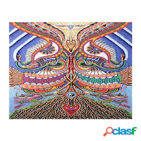 200x148cm indio Mandala Hippie Queen tapiz colgante de pared