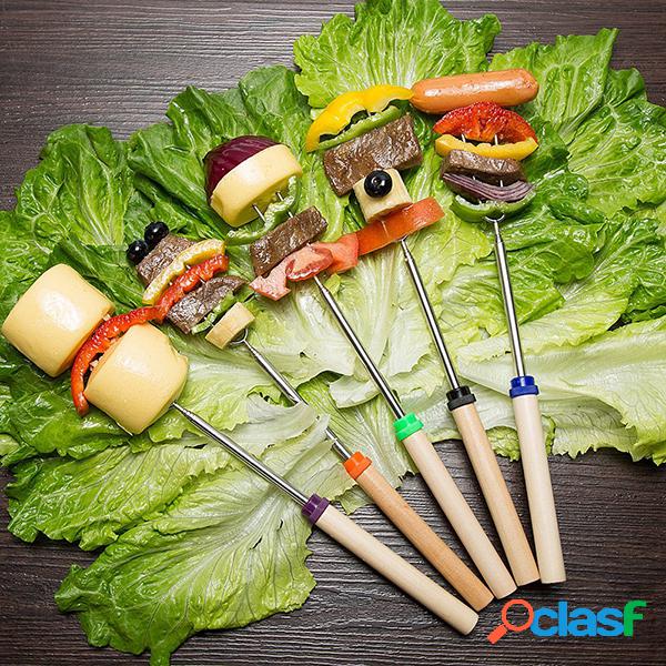 8 piezas de 32 pulgadas Colorful Brochetas telescópicas
