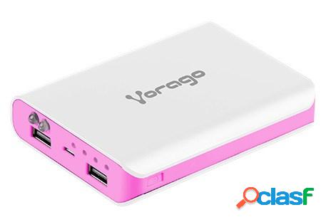 Cargador Portátil Vorago PowerBank AU-300, 12.000mAh, USB,