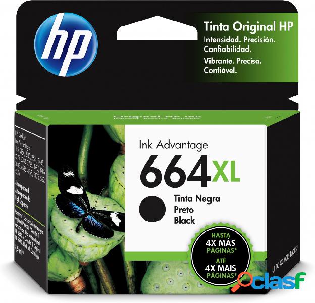 Cartucho HP 664XL Alto Rendimiento Negro Original, 480