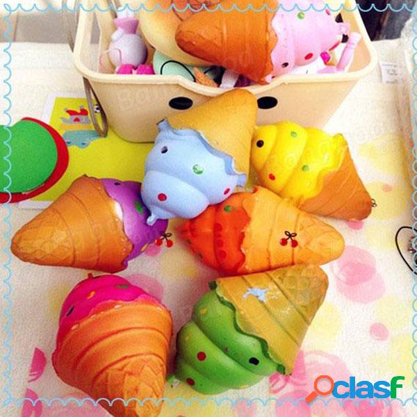 Creative Colorful Squishy Ice Cream Shape Celular Bolsa