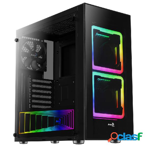 Gabinete Aerocool Tor con Ventana RGB, Midi-Tower, ATX/Micro