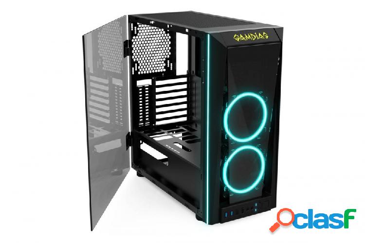 Gabinete Gamdias TALOS M1 con Ventana RGB, Midi-Tower,