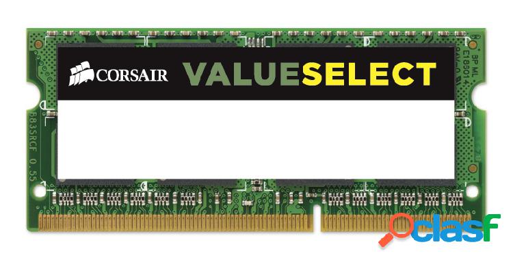 Memoria RAM Corsair Value Select DDR3L, 1600MHz, 4GB,