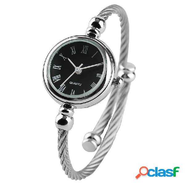 Moda Small Dial Lady Relojes de Pulsera de Acero Inoxidable