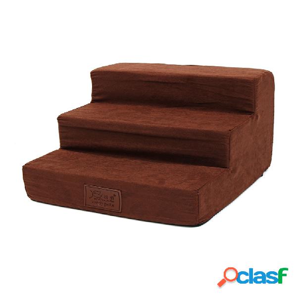 Portátil plegable de 3 escalones Perro Gato Escaleras para
