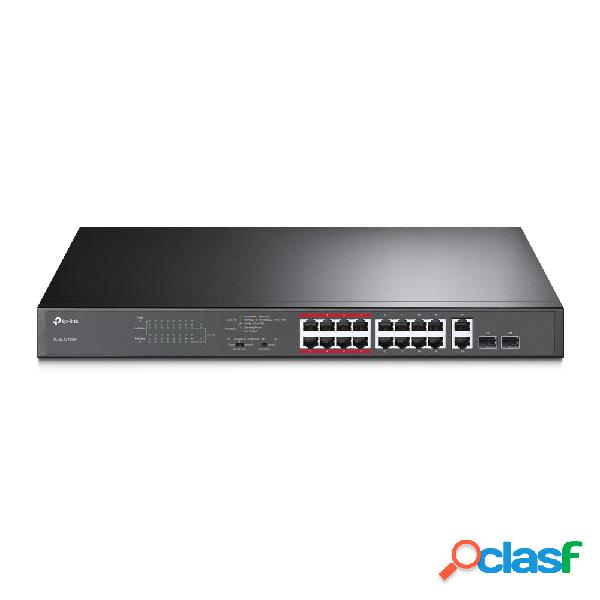 Switch TP-Link Gigabit Ethernet TL-SL1218MP, 20 Puertos