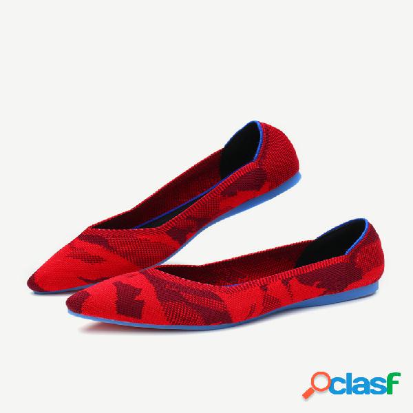 Tallas grandes Mujer Zapatos planos casuales con punta