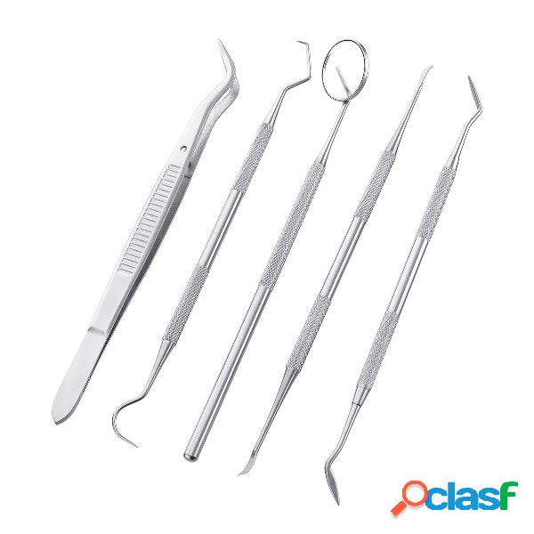 5 Unids / set Kit de Cuidado Oral Removedor de Tártaro