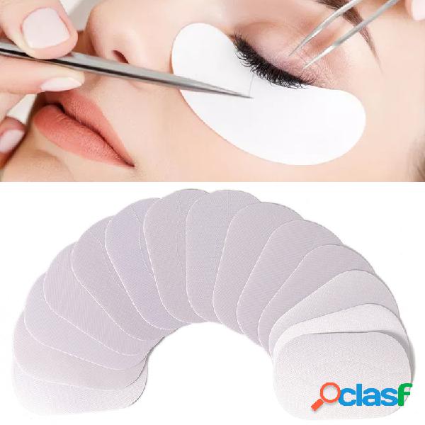 50 pares de seda Pestañas Kit de parches de injerto debajo