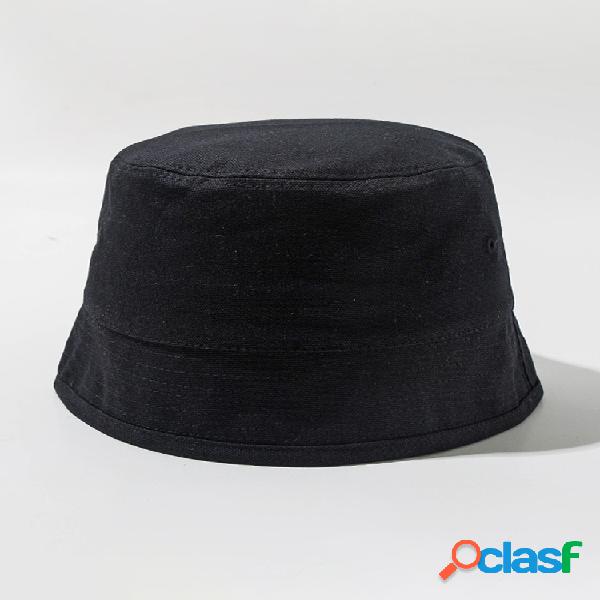 Algodón de color liso unisex Sombrero Cubo Sombreros