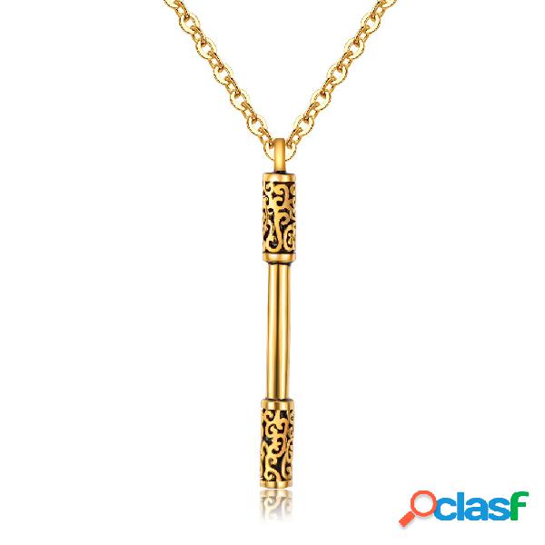 Collar colgante de acero inoxidable Jingubang Golden Cudgel