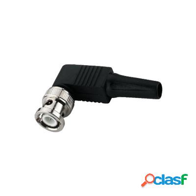 Epcom Conector Coaxial BNC Macho, Negro/Acero Inoxidable