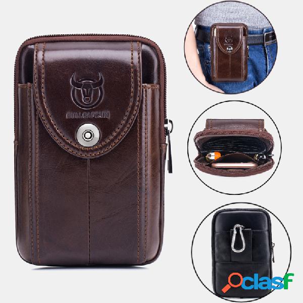 Hombre EDC Piel Genuina 6.5 Inch Soporte para teléfono