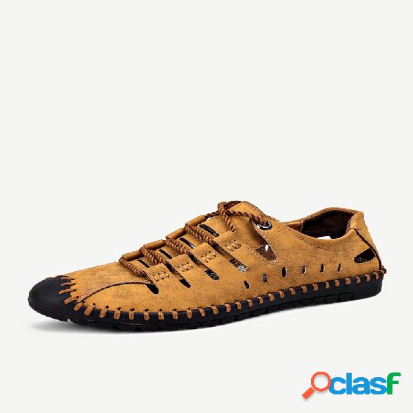 Hombre Soft Bottom Hollow Casual Sandalias