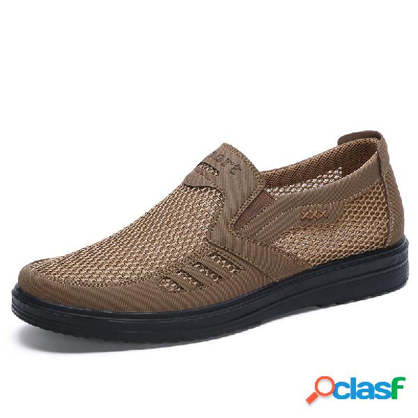 Hombres Old Peking Mesh Empalme Resbalón transpirable en