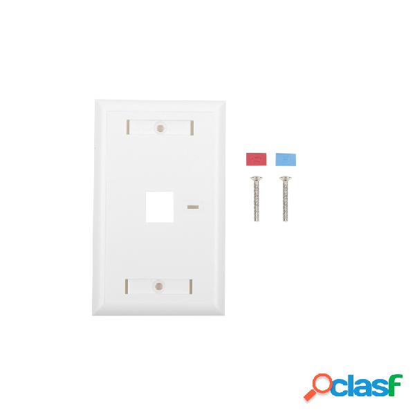 LinkedPRO Placa de Pared RJ-45, 1 Puerto, Blanco