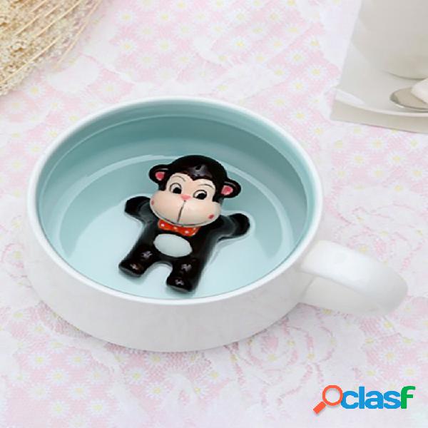 Lovely Cerámico Mug Cute Cerámico Animal Inside Cup Taza