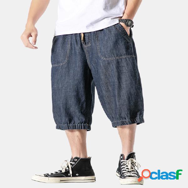 Monos para hombre Bolsillos recortados Cordón informal