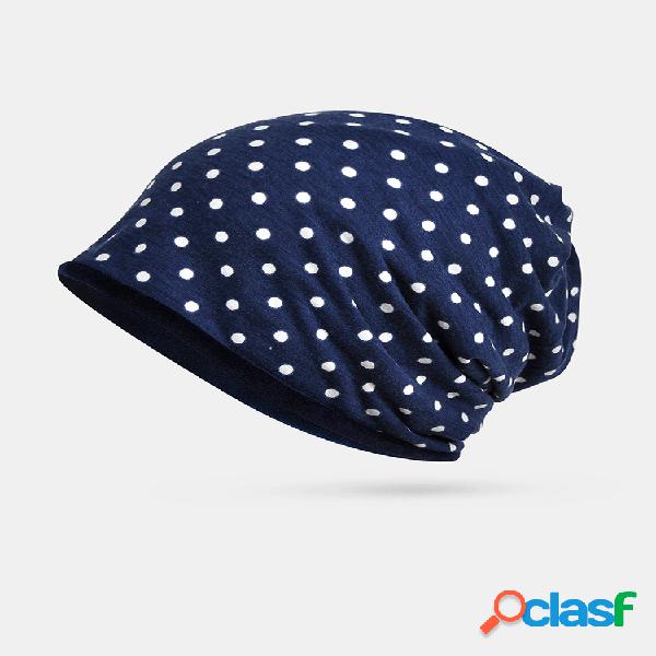 Mujeres Wave Caps Babero de doble uso Algodón salvaje