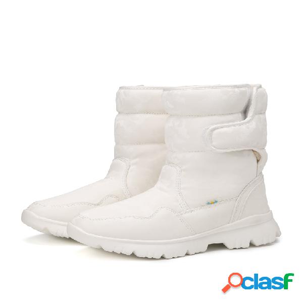 Peluche cálido para mujer Impermeable Gancho & Loop