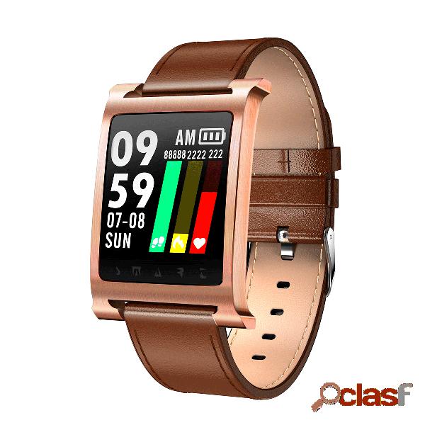 Retro Reloj inteligente Reloj de cuero genuino Presión