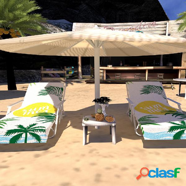 Secado rápido Playa Toalla Funda para silla Chaise Lounge