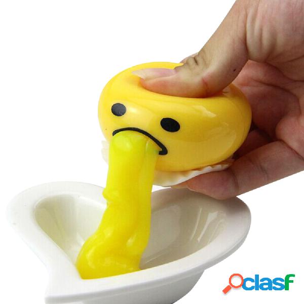 Slime Squishy De Yema De Huevo Vomitivo Stress Reliever