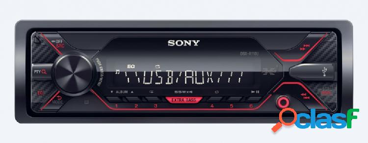 Sony Autoestéreo DSX-A110U, 55W, USB/AUX, Negro