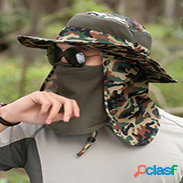 Verano Hombre al aire libre Bloqueador solar Sombrero