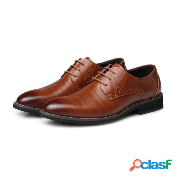 Zapatos con cordones de color formal para hombres