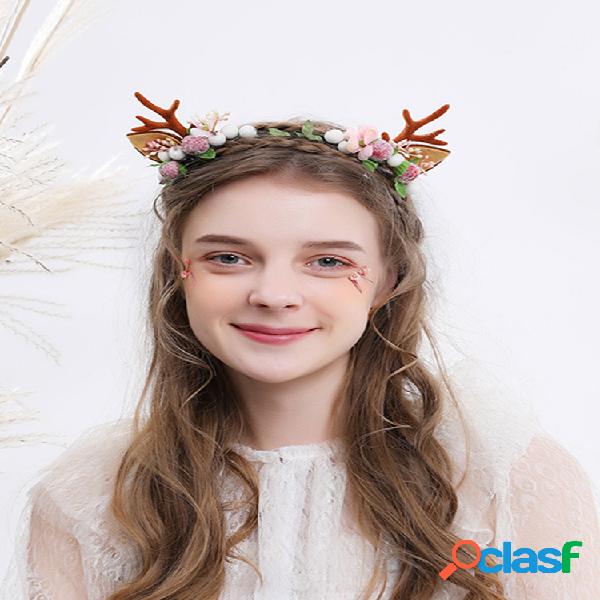 12 piezas Navidad niños Cabello accesorios lindo Gato