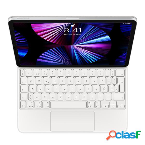 Apple Magic Keyboard para iPad Pro 11", Inalámbrico, Blanco