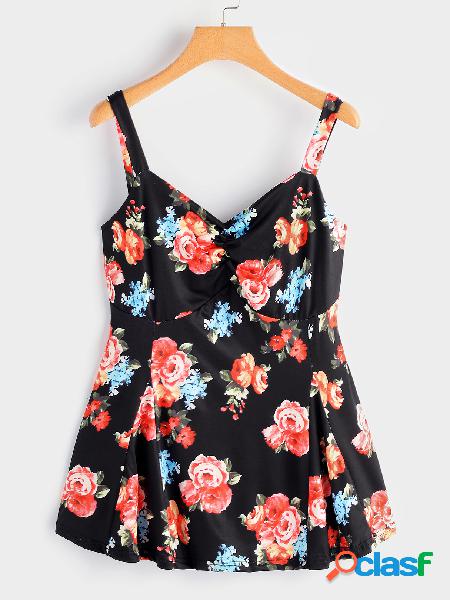 Black Rose Print Cami